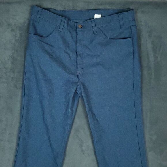Vintage 90s Levis Pants Mens 36x32 100% Dacron Polyester Workwear Made USA - Picture 5 of 15